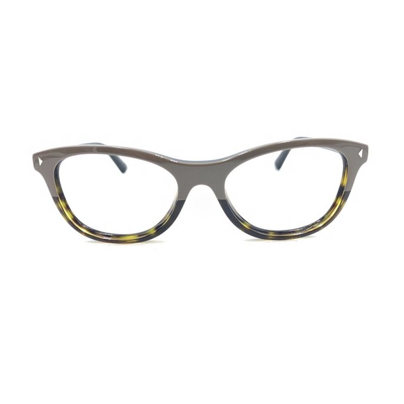 Prada VPR Gray Brown Tortoise Cat Eye Eyeglasses Frames 51-17 140 Italy Designer - Picture 6 of 12